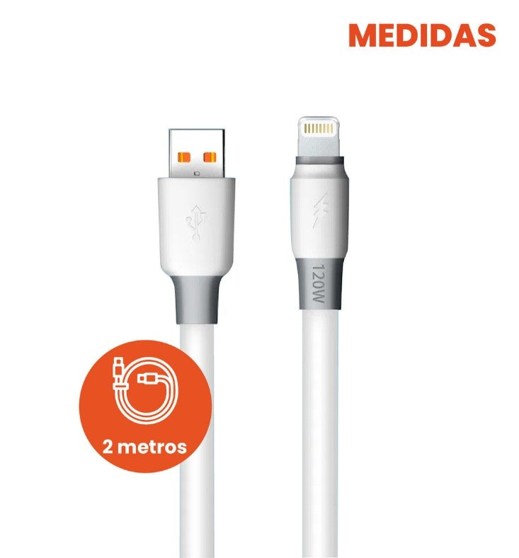 Cable De Carga Rapida Para Iphone 2M Premium