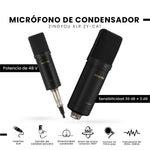 Microfono Condensador Podcast Profesional Brazo Filtro Pop Accesorios