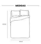 Edredon Microfibra Para Cama Sencilla 2 Fundas Tela Suave Beige