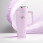 Termo Acero Inoxidable 900Ml Premium Sitarayuri Doble Boquilla Frio/Calor Coffee Rosado