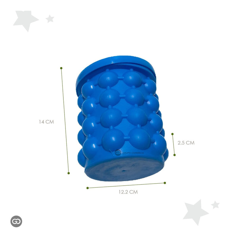 Hielera Molde Silicona Doble Camara Para 120 Cubos De Hielo