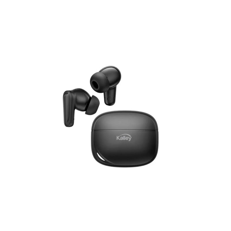 Audifonos Bluetooth Kalley Tws Negros Con Microfono Y Estuche Carga