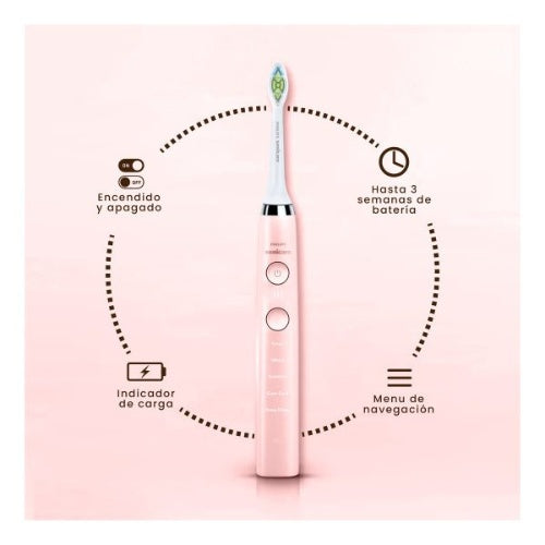Cepillo Dental Pink Electrico Limpieza Profunda Estuche