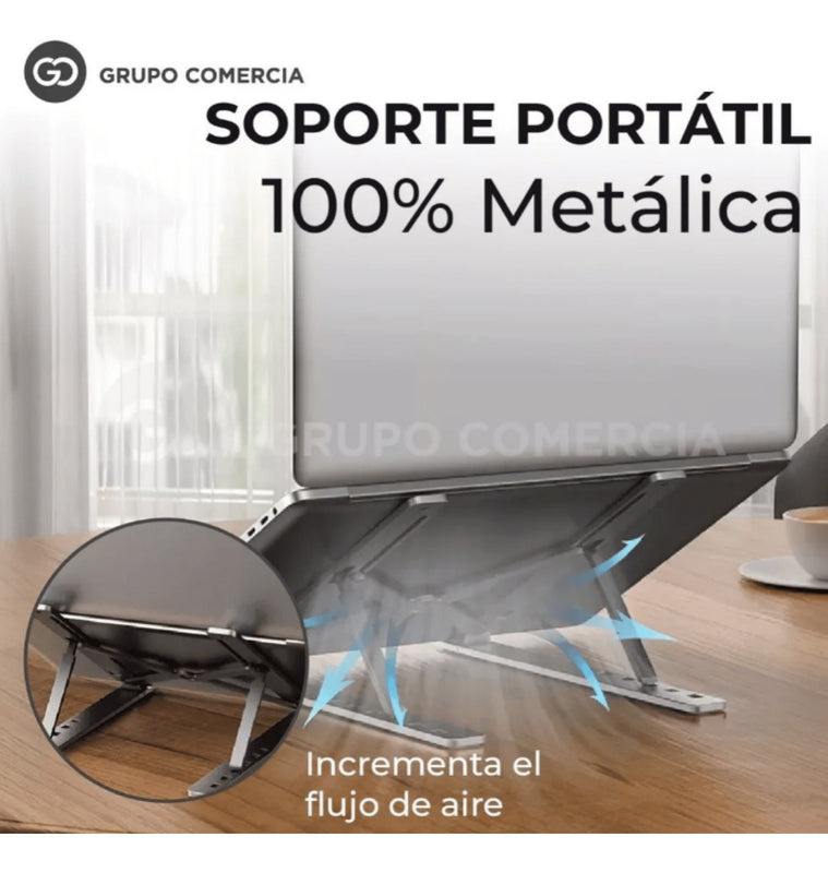 Base Para Computador Laptop Portatil Con Mouse Ergonomico