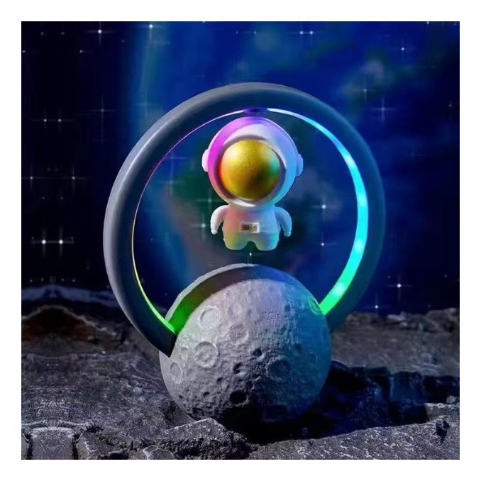 Lampara Astronauta Flotante Con Parlante Bluetooth 5.0 Luz Multicolor Rgb Decoracion