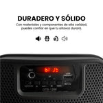 Parlante Cabina 6.5 Pulgadas Sonido Con Microfono Luces Led Recargable 100W Pmpo