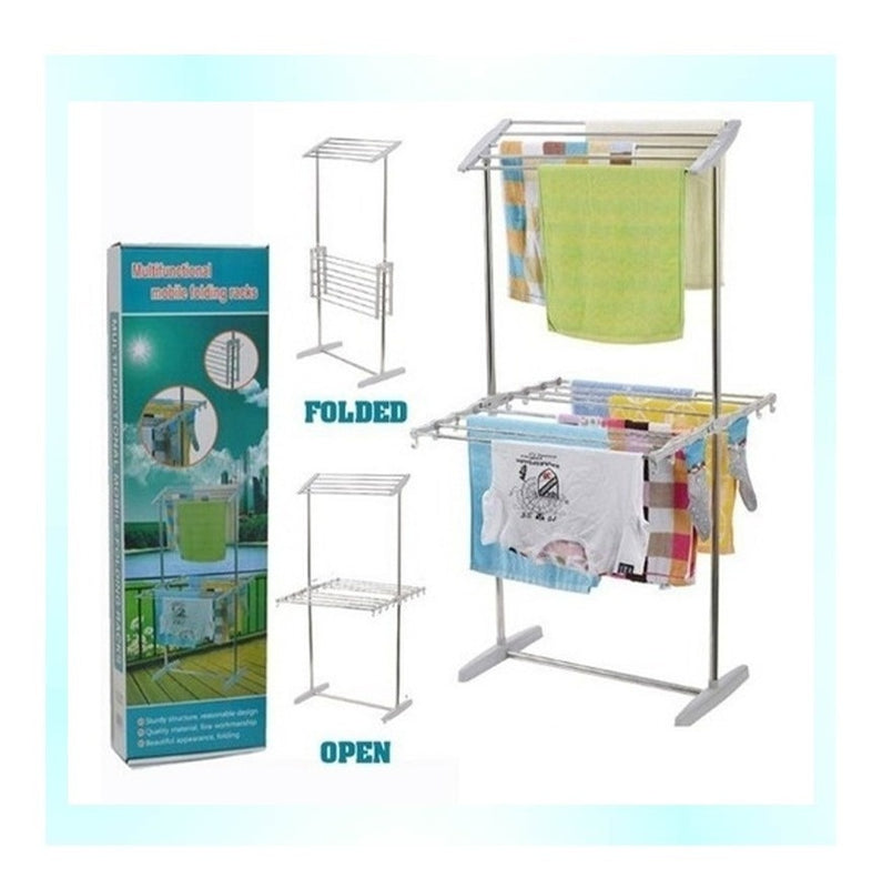 Soporte Para Tender Ropa Portable Mobile Folding Racks