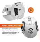 Mouse Gamer Inalambrico 6 Botones 2 En 1 Bluetooth Receptor Usb Con Luces Rgb