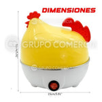 Hervidor Cocinador De Huevos Electrico A Vapor Gallina X7 Espacios