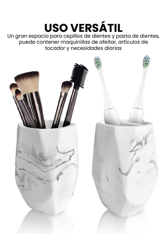 Organizador De Bano 4 Piezas De Lujo Con Dispensador De Jabon Elegante Blanco Mix