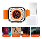 Smart Watch Serie 8X Deportivo Contesta Llamadas Ultraplus Con Audifonos Accesorios Max