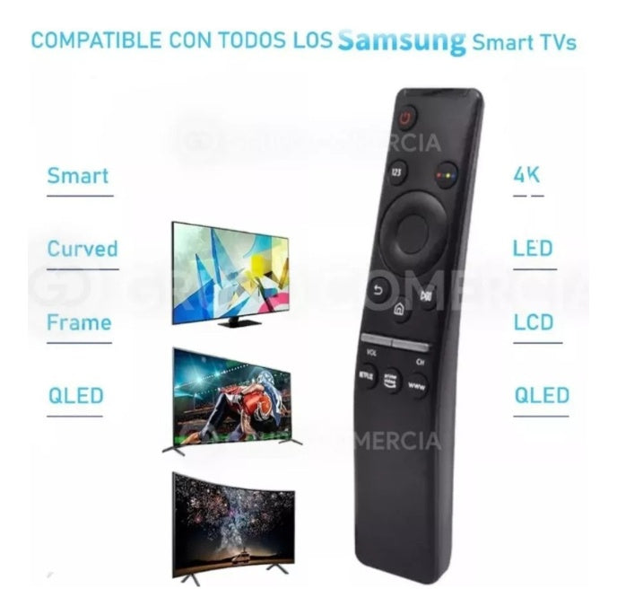 Control Remoto Compatible Con Smart Tv Samsung Con Baterias Generic Universal