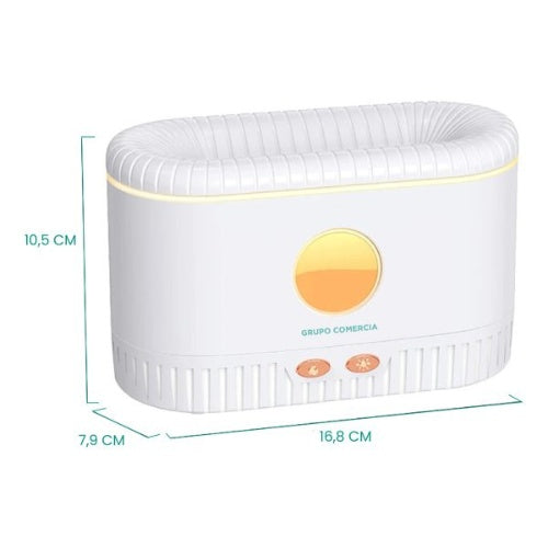 Humidificador Difusor Aromas Chimenea Flama Esencia Aromaterapia