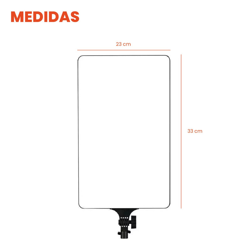 Panel De Luz Profesional 3000W Tripode Control Remoto 3 Tonos Ajustable