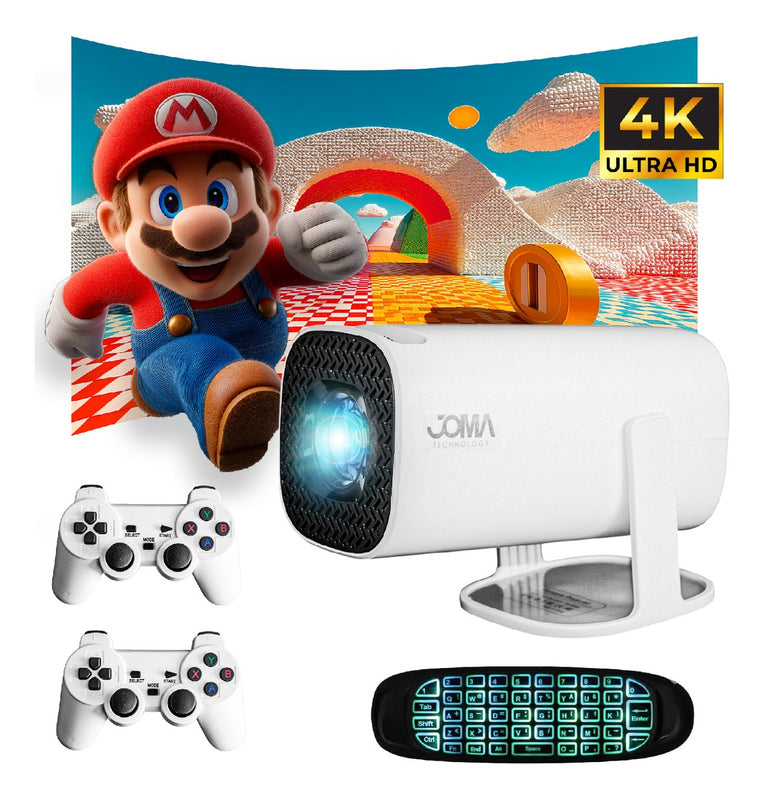 Proyector Android Plataformas Streaming 4K Juegos Hasta 200 Pulgadas Control Air Mouse