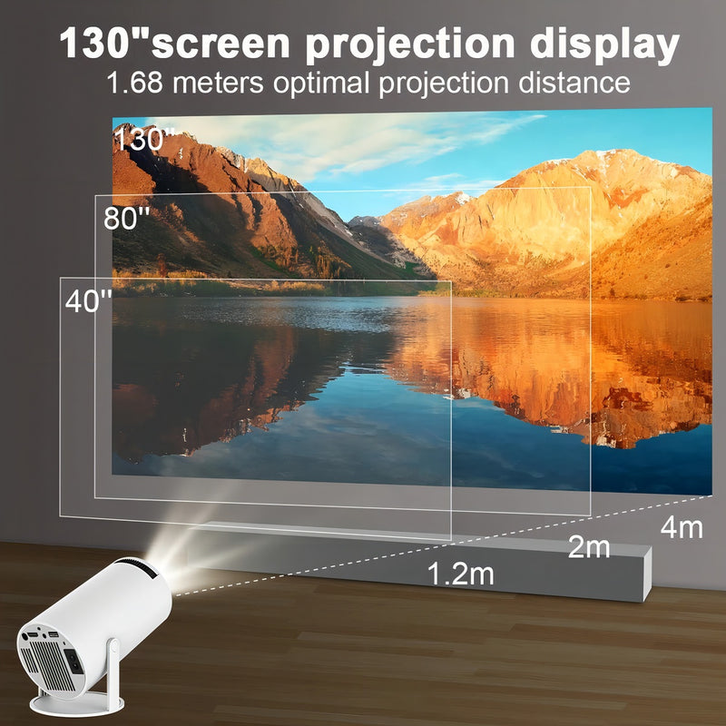 Mini Proyectores Hy300 Blanco 110V/220V Con Android 11