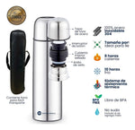 Termo Acero Inoxidable 350Ml Portable Estuche Caliente Frio