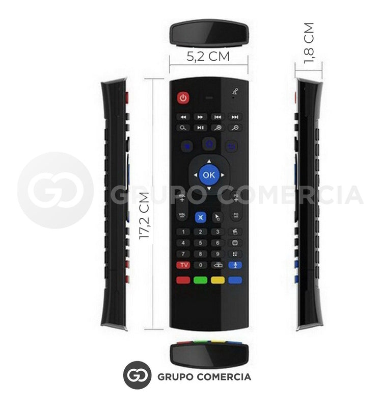 Control Teclado Air Mouse Para Smart Tv Control Remoto