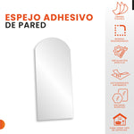 Lamina Espejo Adhesiva De Pared Moderno Decorativo