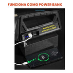 Linterna Multifuncional 10-1 Panel Solar Doble Lente 8000Lm