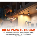 Taladro Inalambrico Doble Bateria 25V Con 30 Accesorios Estuche