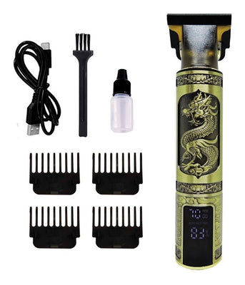 Maquina Corta Pelo Barba Patillera Con Display Recargable 5V