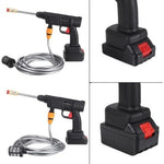 Pistola Hidrolavadora Doble Bateria Alta Presion + Cargador Iniciador De Bateria Carro Moto