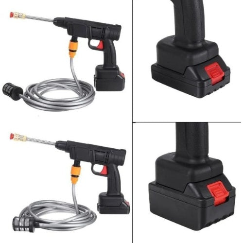 Pistola Hidrolavadora Doble Bateria Alta Presion + Cargador Iniciador De Bateria Carro Moto