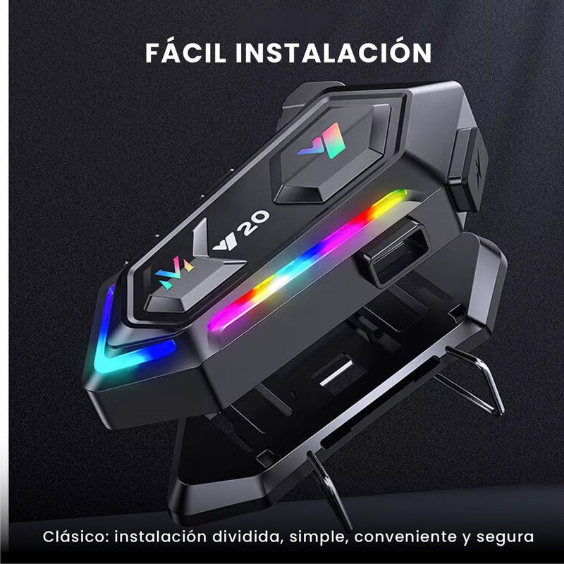Intercomunicador Bluetooth Para Casco De Moto Manos Libres Ipx6 Universal