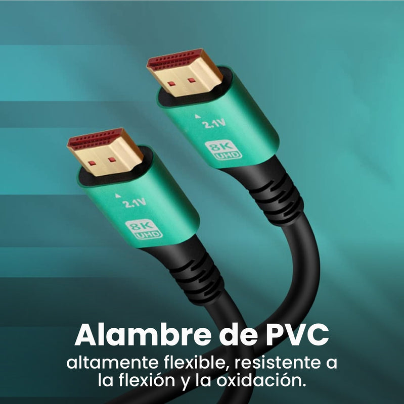 Cable Hdmi 8K Hd Alta Velocidad Definicion 1.5 Metros