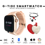 Smartwatch G-Tide Amoled Elegante Resistente Al Agua 100 Modos Deportivos Contesta Llamadas Rosado