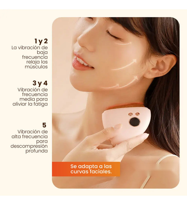 Masajeador Facial Yoga Reafirma Piel Punta Jade Temperatura Ajustable Recargable