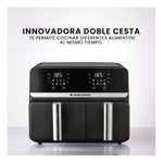 Air Fryer Freidora De Aire 9 Litros Doble Bandeja Digital Premium Nobelsound Inn Nb-2100
