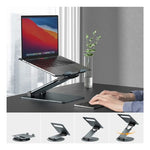 Soporte Base Laptop Profesional Ergonomica Ajustable Giratoria