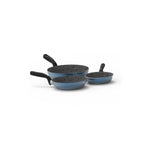Set 3 Sartenes Imusa Antiadherentes Con Indicador De Calor Resistentes