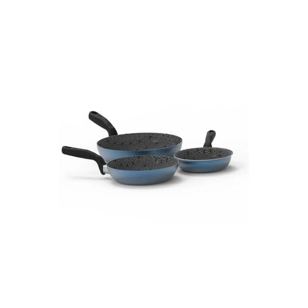Set 3 Sartenes Imusa Antiadherentes Con Indicador De Calor Resistentes
