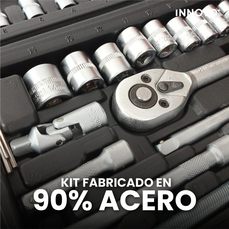 Juego De Copas Rache Puntas Extensor Estuche 46 Piezas