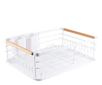 Platero Escurridor Para Cocina Practico Elegante Blanco En Acero