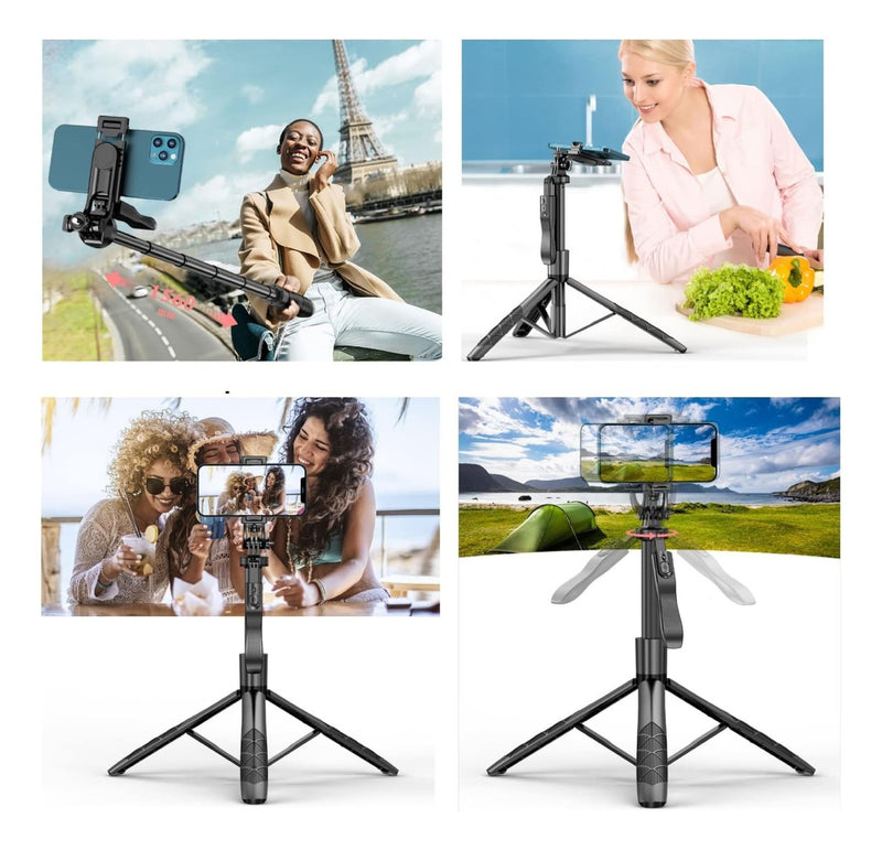 Palo Selfie Tripode Aluminio Extra Largo Profesional 160Cm