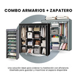 Closet Organizador Hogar X2 Armarios Ropa + Zapatero 9 Niveles