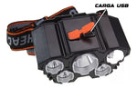 Linterna Minera Led De Cabeza 5 Led 5 Funciones 2000 Lumenes