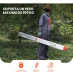 Escalera Plegable Tijera No Ocupa Espacio Practica Aluminio Resiste 150Kg 8 Peldanos