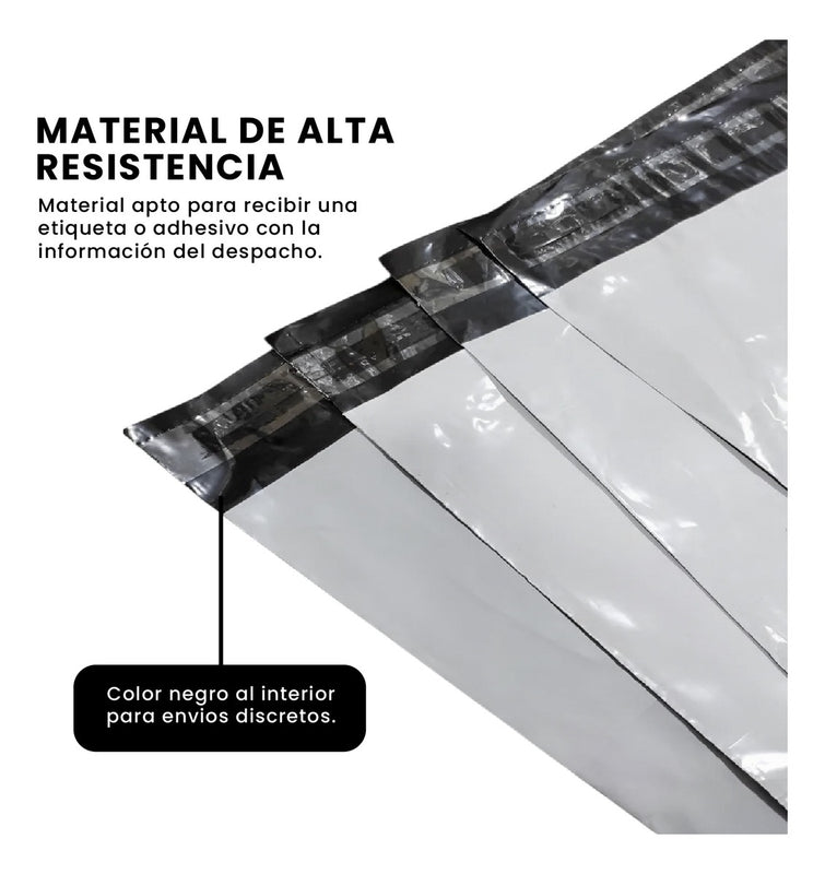 Bolsas De Seguridad Porta Guia Para Mensajeria 41 X 45 Ecommerce Biodegradable