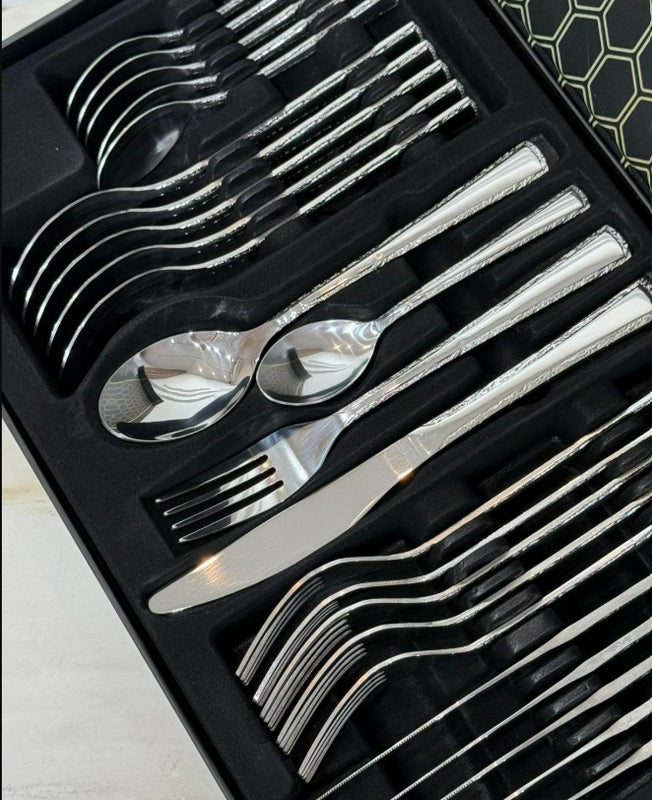 Set De Cubiertos De 24 Piezas Acero Inoxidable Original