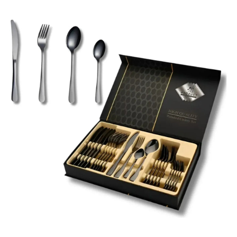 Set De Cubiertos De 24 Piezas Acero Inoxidable Original