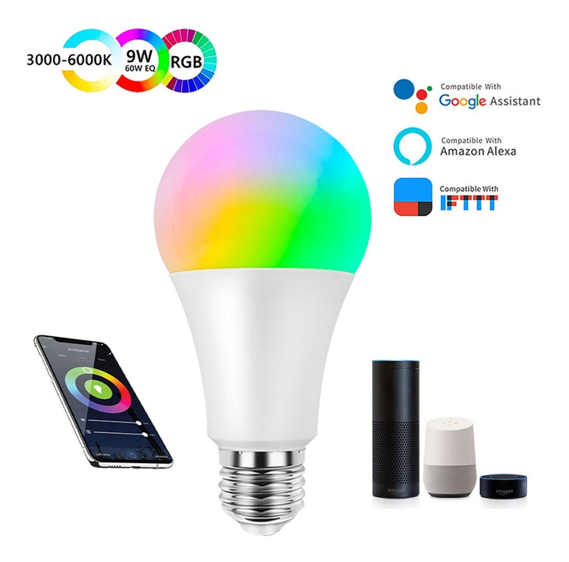 Bombillo De Luz Led Inteligente Vta Wifi Multicolor 9W Color De La Luz Rgb