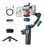 Estabilizador Gymbal Con Ia Seguimiento Luz Con 3 Ejes Robotico Bluetooth Microfono Tokoy Pro