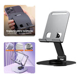 Base Soporte Para Celular Tablet Metalico Con Rotacion 360 Oficina Corporativo