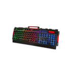 Kit Teclado Mouse Combo Gamer Metalico 3 Tonos Usb Iluminado Color Del Mouse Negro Color Del Teclado Negro
