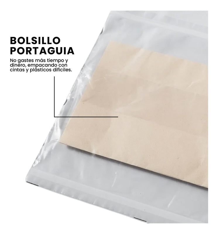 Bolsas De Seguridad Porta Guia Para Mensajeria 45 X 35 Ecommerce Biodegradable
